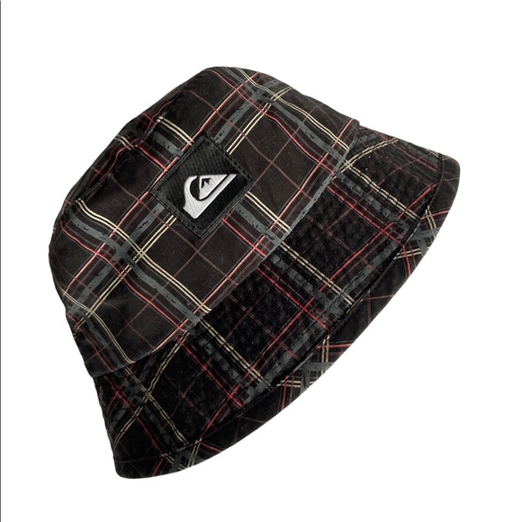 Quicksilver Black Plaid Bucket Hat Size 12-24 M - Picture 1 of 7